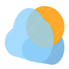 Cloudy Sun Shot icon